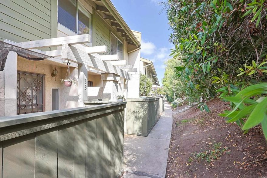This is it! In the heart of College area, discover this beautiful, spacious and updated  2 bedroom 2.5 bath  town home with attached garage, situated in a secure gated community with many amenities. Located on top of the hill close to schools, shopping, and highways. VA &FHA approved!