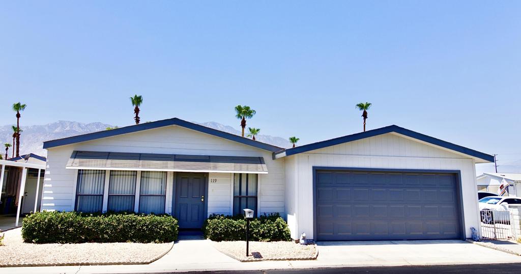 Opportunity Awaits in The Canyon - 55+ Gated CommunityBring your vision and transform this spacious 2 bedroom, 2 bath manufactured home into your desert dream retreat. With 1,862 square feet of potential, this property offers an open canvas for the buyer ready to remodel and make it their own. The home is being sold as is and does require substantial work, but the possibilities are endless.Located in The Canyon, one of Cathedral City's most sought-after 55+ communities, residents enjoy resort-style amenities including a beautiful clubhouse, two swimming pools, spa, pickleball and tennis courts, shuffleboard, a fitness center, craft room, and billiards. Serene walking paths wind through mature landscaping and highlight stunning mountain views throughout the park.Buyer must be approved by park management. Don't miss this chance to own in a gated, amenity-rich community and create your own oasis in the heart of the desert.