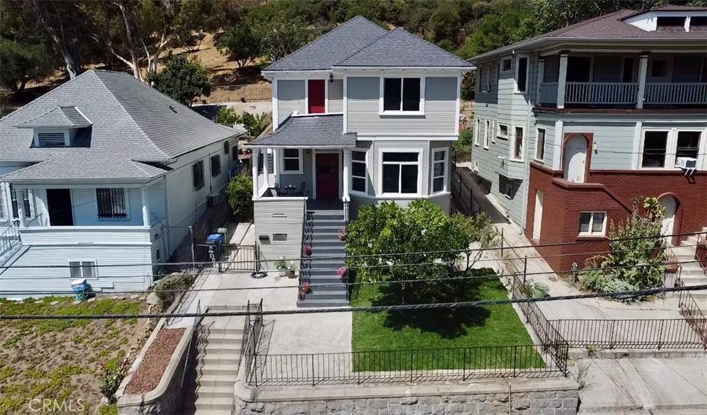 Tucked in one of LA most storied and scenic neighborhoods Historic Solano Canyon. Stylishly redesigned home showcasing a complete updated modernized kitchen and upgraded bathrooms. Primary suite and additional bedroom featuring a private balcony. Newly replaced Roof, HVAC, and dual-pane windows for modern living. Versatile backyard ideal for entertaining, relaxing, or gardening. Enjoy sweeping views from Buena Vista Hill and immediate access to Elysian Parks lush trails. Nested just south of Dodger Stadium, China town, DTLA, L.A. Historic Park, Solano Community Garden, Solano Avenue Elementary School, L.A. River, and the 5 & 110 freeway on ramp.
