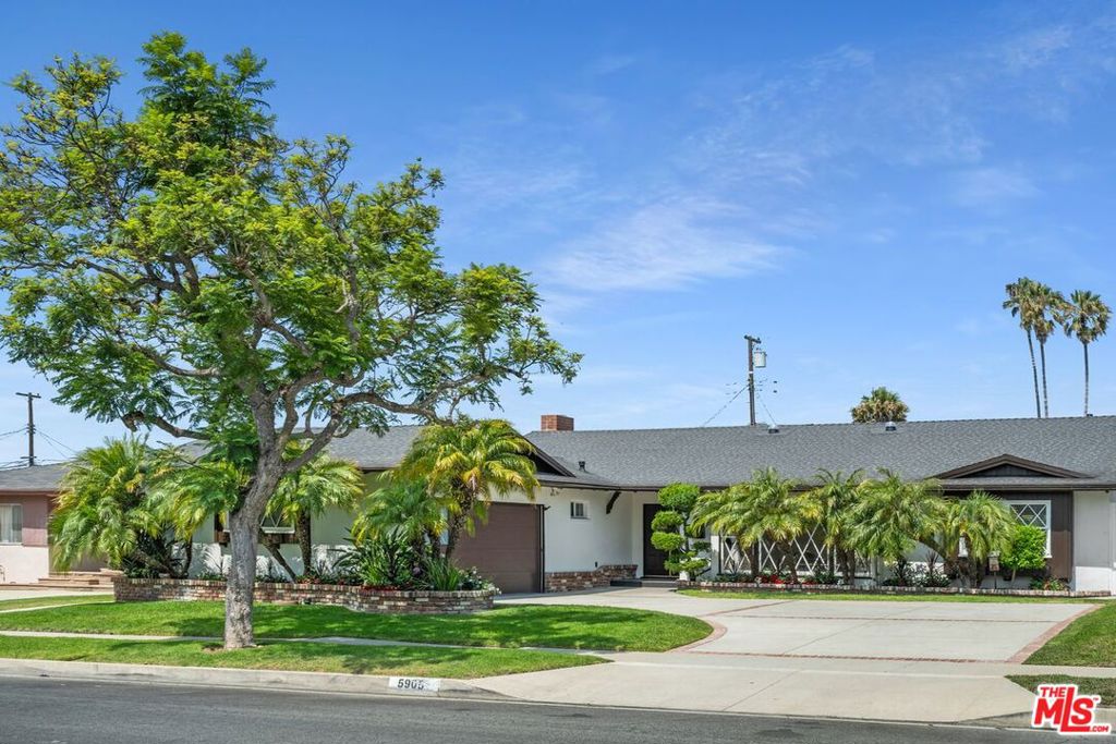 Welcome to a home where timeless charm meets modern elegance. Located in the heart of sought-after Ladera Heights, this 3 bedroom, 3.5 bathroom beauty offers a rare blend of Mid Century character and contemporary comfort. From the moment you step inside, you're greeted by an airy, open-concept layout that flows seamlessly from the stylish kitchen into sun-drenched family and dining areaperfect for everything from intimate dinners to vibrant gatherings. Exquisite crown molding, classic Mid Century lines, and thoughtfully curated details bring warmth and sophistication to every corner. Cozy up by the inviting fireplace, or step outside to your own private oasis: a sparkling salt water pool with a built-in hot tub, ideal for relaxing evenings under the stars. An outdoor pool bathroom ensures no wet footprints inside, adding convenience to your California lifestyle. Additional highlights include a brand-new garage door, generous natural light throughout, and a layout designed for both beauty and functionality. Come experience where charm lives and romance thrives.