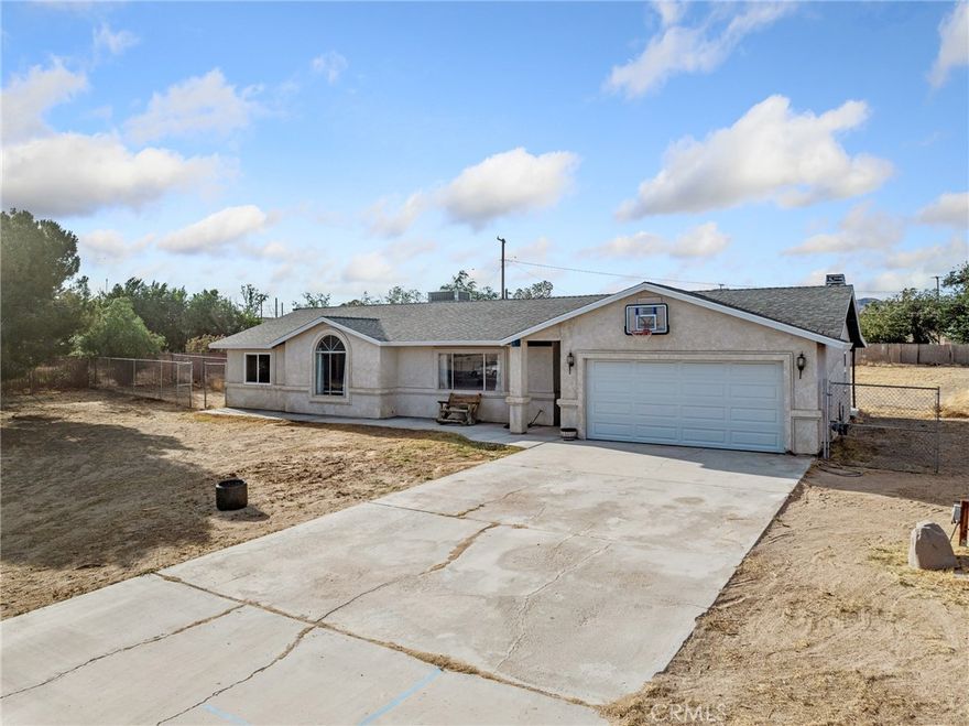 ***PRICED TO SELL*** Escape to tranquility in this charming 3 Oversized bedrooms, 2 bathroom home set on nearly an acre of useable horse-friendly property. Featuring a Newer ROOF, A/C and SEPTIC for ease of mind. Dog Run or Garden already fenced off, Huge Front and Backyard! Enjoy wide open spaces and stunning desert views, perfect for those seeking peace and privacy away from the city. This Home Is Move-In Ready and just Needs YOU!

With ample room for animals, gardening, or outdoor living, this desert retreat offers the ideal blend of comfort and rural charm-your perfect getaway awaits!