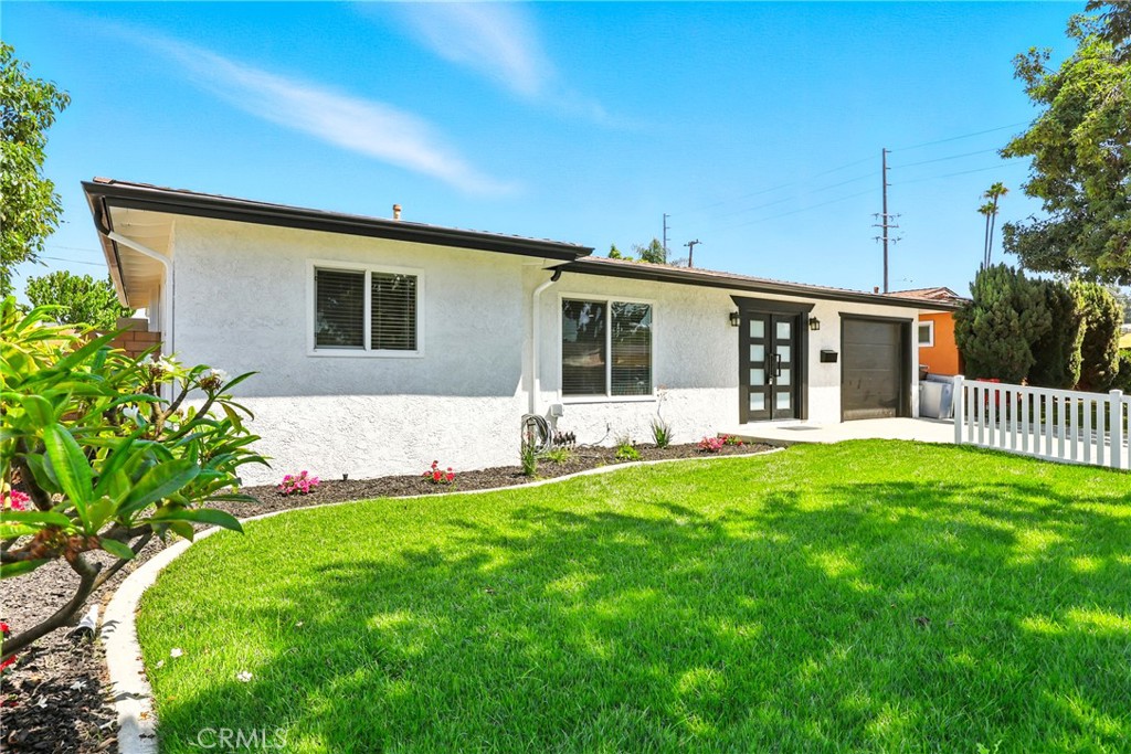 Welcome to 115 W Sirius Ave! This newly remodeled 4-bedroom, 3-bathroom home offers a perfect blend of comfort, style, and outdoor luxury. The beautifully designed home boasts 1,701 square feet of spacious open-concept floor plan situated on a 7,260 square foot lot, featuring 2 master bedrooms, a large open-concept kitchen, spacious updated living space, brand new front lawn with a sprinkler system, a large pool for outdoor entertaining and recreation, and ample space of shaded structure for relief from the sun and for enjoying BBQ parties. Entry into the home is framed by large, double iron doors which opens up to a grand open-concept living area. The beautiful home has laminated flooring throughout the house, tile flooring in all the restrooms, quartz countertops, recessed lighting, a central air system, shaded blinds, the main master bedroom has a closet made by Closet World, an enclosed laundry space adjacent to the kitchen, and a sliding-glass door leading to the backyard. This stunning home comes with brand new appliances including a refrigerator, gas stove, and a dishwasher. This home has an insulated single-car garage that is equipped with an automatic opener.
This home is located in Orange County only minutes from the Disneyland Resort, 1.5 miles from Angel Stadium and the Honda Center, less than 15 minutes from Old Town Orange, the Outlets of Orange, Chapman University, Anaheim Garden Walk, and UCI Medical Center providing an exceptional access to the best of Orange County entertainment including a quick entry onto the 5, 22, and 57 freeways. With strong curb appeal and an unbeatable location, this rare opportunity to create your dream home in highly sought after neighborhood.