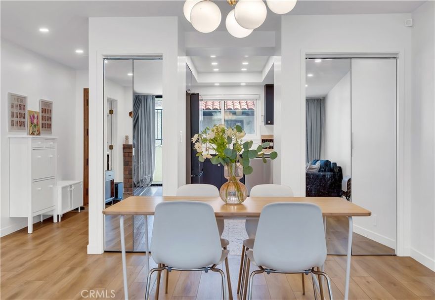 Welcome to 745 Main St. #107 – A beautifully renovated, light-filled unit in one of El Segundo’s most desirable boutique buildings. 
Located just blocks from charming downtown and the beach, this stylish first-floor home is part of a quiet 24-unit community and shares only one wall for enhanced privacy.
Step inside to discover a thoughtfully upgraded interior designed for both comfort and convenience. The modern galley kitchen features sleek finishes, wonderfully appointed stainless steel appliances.  The kitchen flows seamlessly into the open-concept dining and living areas. A gorgeous fireplace anchors the living space, while sliding doors lead out to a private balcony—perfect for enjoying the SoCal sunshine.
This smart home is outfitted with Lutron switches, recessed lighting, and a Heat Recovery Ventilation (HRV) system for year-round comfort. Additional features include:
* In-unit laundry with washer and dryer
* Spacious walk-in closet
* Spa-like ensuite bathroom with Kohler fixtures throughout
* Recess LED lighting throughout
* Two side-by-side assigned parking spaces with custom storage

Community amenities include a beautiful heated pool, sauna and recreation room.

Unbeatable Location:?Enjoy easy access to everything El Segundo and the South Bay have to offer:
* Highly rated schools
* Main Street shops, cafes, and restaurants
* Weekly farmers market (Thursdays)
* Library and Library Park with community events & concerts
* Recreation Park with tennis, pickleball, playgrounds & sports fields
* Beach access and bike paths stretching from Palos Verdes to Pacific Palisades
Commuting is simple with nearby bus stops, train lines, LAX, and major freeways just minutes away.
Don’t miss this rare opportunity to own a move-in-ready home in a prime El Segundo location.