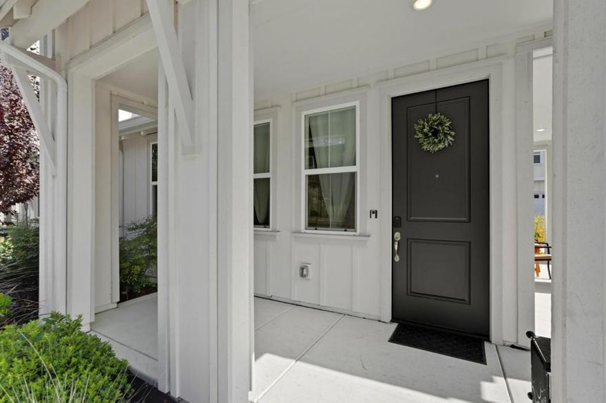Looking for a condo/townhome that feels like a single family home? Your search is over, THIS IS IT! Welcome to this beautiful SINGLE STORY corner lot 2-bedroom, 2-bathroom home located in the vibrant city of Gilroy that offers a convenient lifestyle with the affordable price. This 1,178 sqft home has no stairs, perfect for a family with young kids or older people. Open floor plan with tall ceilings, and a kitchen that is well-equipped with modern stainless-steel appliances including a built-in oven range, gas stove, dishwasher, microwave, refrigerator, and a convenient indoor laundry with washer and dryer. The property boasts energy-efficient features such as double pane windows, fully paid-off solar, and a tankless water heater, ensuring comfort and savings. Central heating and cooling provide a pleasant environment year-round. One car attached garage with an ample storage, EV pre-wired charging station, and a private driveway to park another car. Conveniently located near parks, trails, downtown Gilroy, Caltrain, tech shuttle stops, and Gilroy Gardens. Dont miss your chance to own this rarely available floor plan!
