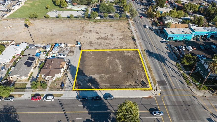 The subject is a level, 16,901 square foot corner parcel in a convenient location just north of downtown San Bernardino.  The property is located on the northeast corner of 9th and F Streets, just three blocks east of the Interstate 215 Freeway.  There is a 9th Street overpass over the Freeway, allowing 9th Street to serve as a busy east-west traffic street through the city. The property has approximately 125 and 135 linear feet on 9th Street and F Street, respectively.  The parcel is zoned Commercial--General 1 (CG-1), which allows, with an administrative or development permit, the construction of certain retail stores and medical facilities, office buildings, recreational facilities, new vehicle sales lots and a wide range of other commercial uses.  Other uses including liquor/convenience stores, drive-through restaurants, used vehicle sales lots and residential care facilities may be developed subject to the developer obtaining a conditional use permit.  The commercially-zoned parcel to the east of the subject may be available for purchase, allowing a developer the opportunity for an expanded development.  The popular city-owned Bryce E. Hanes Park is approximately 200 feet to the east of the subject.  The property was formerly improved with a religious building which was demolished and the parcel was fully-remediated.  There are utilities to the parcel.



San Bernardino, with a population of 225,000, is strategically-located between the Interstate 10, 210 and 215 Freeways, all of which are major transportation corridors throughout the Inland Empire.  The city is the county seat for San Bernardino County, which has a population of over 2,225,000.  It is a gateway to the many recreation areas in the San Bernardino National Forest, including Crestline, Lake Arrowhead and Big Bear Lake.  Interstate 215 connects north of the subject to Interstate 15, which is the major freeway leading to Victorville and Las Vegas.  Interstate 10 is a  major route to Palm Springs and the Coachella Valley.  San Bernardino International Airports is located less than three miles to the southeast of the subject.



The subject is located in a Federal Opportunity Zone, which allows an investor significant income tax benefits.  With a minimal down payment, the Seller has offered to carry a promissory note secured by a first deed of trust on the property.  The Seller will also consider accepting a trade for a portion or all of the purchase price.