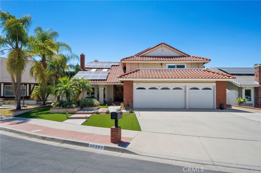 Nestled in a highly desirable neighborhood, this home combines comfort, functionality, and long-term value. This exceptional home offers over 1,000 sq ft of permitted expansion and updated bathrooms, providing incredible potential for customization and additional living space. Step inside to discover a bright and inviting living room with soaring vaulted ceilings and dual skylights, filling the space with abundant natural light. The downstairs bedroom with a full bath is ideal for guests, in-laws, or multi-generational living. The home features three cozy fireplaces, including one in the spacious upstairs bonus room, which is perfect for a home office, den, or media lounge. The oversized primary suite is a true retreat, featuring both a walk-in closet along with direct access to a spacious private balcony—perfect for relaxing outdoors. Additional highlights include solar panels, promoting energy efficiency and lower utility costs, and access to two sparkling community pools located within the tract—ideal for staying cool and active year-round.
Don’t miss this incredible opportunity