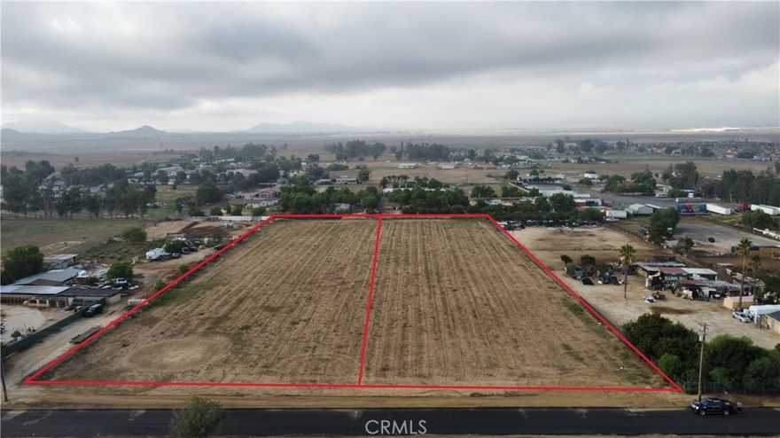 Prime Parcel of Land For Sale – Endless Possibilities Await! Discover the perfect opportunity to build your dream project on this exceptional 2.42 Acre parcel of land, ideally situated in a rapidly growing area of Perris CA. Nestled in a serene setting yet conveniently close to all major amenities, this property offers the best of both worlds: peaceful rural charm with urban accessibility. Boasting flat terrain and access to utilities (water and electricity, natural gas), the land is ready for development—whether you're envisioning a private estate, a family compound, an rural venture, or a strategic investment. Zoned Rural Residential (RR), the parcel provides flexibility for a wide range of uses, and the surrounding landscape enhances both its beauty and value. Key Features: 2.42 Acres of flat versatile land RR Zoning – perfect for [residential/commercial/mixed-use/farming] Utilities available or nearby ([electric, water, natural gas) Paved Road. Peaceful surroundings with mountain views Close proximity to shopping centers, highway, airport, schools, etc. Whether you're an investor, developer, or future homeowner, this is a rare chance to secure land in a highly desirable location with unlimited potential. Don’t miss out—properties like this are becoming harder to find!

(Neighboring parcel ML#SW25229016  is also for sale, total possibility of 4.84​​‌​​​​‌​​‌‌​​‌​​​‌‌​​​‌​​‌‌​​​‌​‌​​​‌‌​ Acres)
