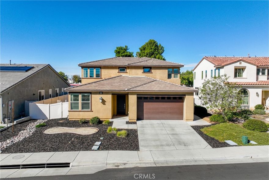 Lovely Smart Home in a Great Community!

Welcome to this inviting 4-bedroom, 3 bath home offering 2,243 sq. ft. of comfortable living space and quality upgrades throughout. You’ll appreciate the wood floors, custom shutters, and wood stairs that add warmth and character. The kitchen features quartz countertops, an island, and ample cabinet space—perfect for cooking and gathering.

Enjoy modern touches such as smart home technology, in-ceiling speakers, and a quiet cool attic fan for energy efficiency. A bedroom downstairs provides flexibility for guests or a home office, while the upstairs laundry room adds convenience.

The low-maintenance front yard makes upkeep easy, and the backyard includes a gas line ready for a future BBQ or outdoor fireplace, ideal for entertaining.

Located in a nice, well-kept community, this home combines comfort, technology, and modern living—ready for you to move in and enjoy.