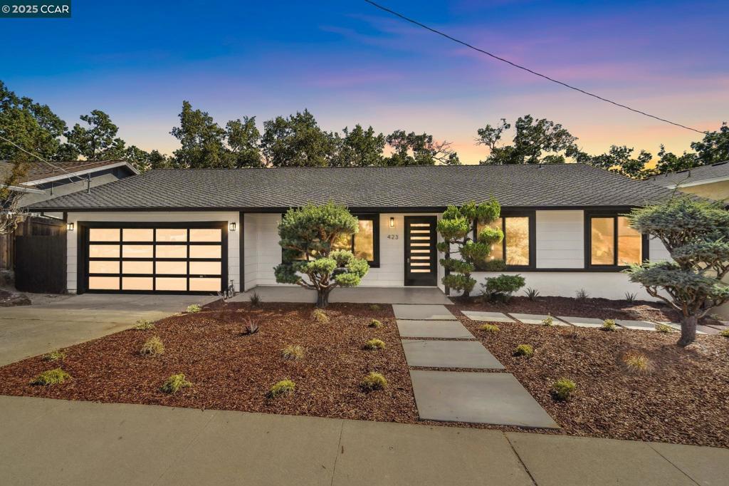 THIS IS A MUST SEE HOME! Single story charmer remodeled top to bottom. Finish work will take your breath away! Attention to detail from wide plank white oak flooring, LED lighting, stone counter tops with a waterfall edge on the island, new kitchen appliances, high end mirrors in the updated bathrooms, extensive mill-work, attractive hardware throughout. Great location...walk to iconic downtown Pleasanton! Vaulted ceilings, updated lighting, flooring, kitchen, baths, fireplace, open floor plan, freshly updated back yard; deck with views and serenity! Newly landscaped front yard! Close to top-rated Pleasanton schools, commute access, Farmer's Market, restaurants, concerts in the park. Words do not do this home justice!