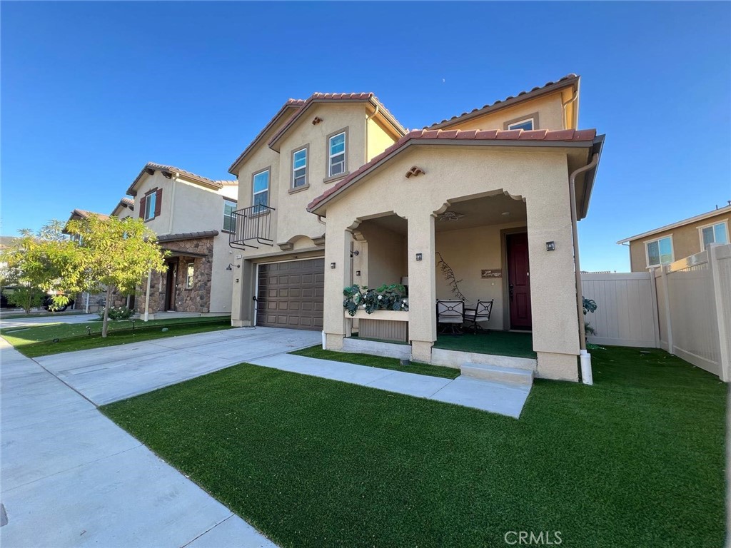 Welcome to this ENERGY STAR®-efficient two-story home built in 2023.
This upgraded five-bedroom, three-bathroom residence offers modern comfort along with mountain views.
The house offers spacious open-concept layout features soaring ceilings and abundant natural light. The first floor includes a bedroom and nearby bathroom, luxury wood laminate flooring throughout, and an upgraded sliding door for optional privacy.
The kitchen showcases an upgraded island, countertops, and designer lighting. Appliances are included, and a separate pantry provides extra storage.
Upstairs, you’ll find four additional bedrooms and a versatile loft. A dedicated laundry room with washer and dryer connects directly to a walk-in closet for added convenience.
The primary suite overlooks the clubhouse pool and mountain scenery. The en-suite bath offers a large walk-in closet, dual vanities, upgraded tile, soaking tub, and spa-like finishes. All bathrooms are equipped with smart electronic bidet heated toilet seats with dryer functions.
Additional features include:
• Smart home technology with dual-zone heating and air conditioning
• Two-car garage with EV charging readiness
• Solar panel system
• Added electrical outlets and modern ceiling fans
Outdoor spaces are designed for relaxation and entertainment, with landscaped yards, low-maintenance turf, two patio gazebos, and storage area.
HOA offers pool and clubhouse. Located close to both 14 and 15 freeways.
Don’t miss the opportunity to make this exceptional home yours.