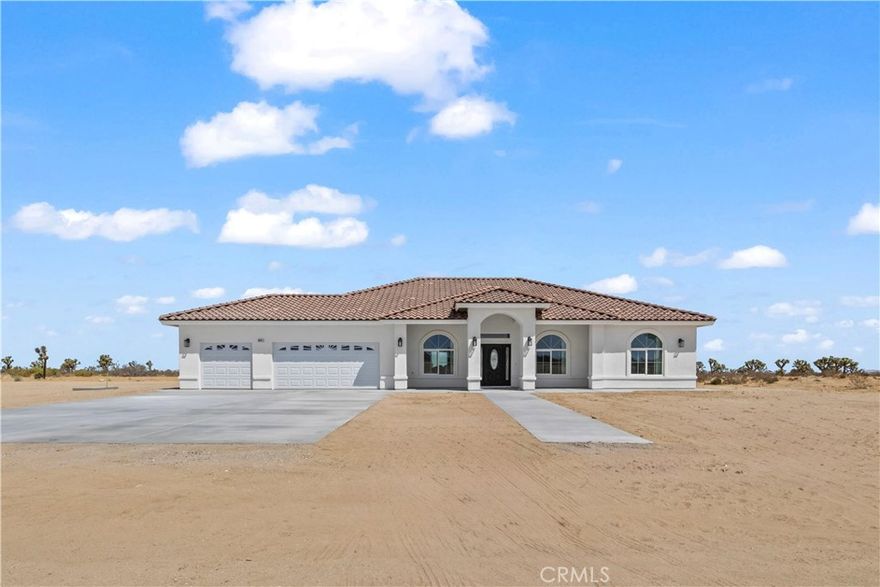 Discover the perfect balance of modern living and wide-open desert beauty. Built in 2025, this brand-new home offers 2,257 sq. ft. of thoughtfully designed living space on 5 acres, providing both comfort and room to roam.

This beautiful single-family residence features 4 bedrooms, a loft, 3 bathrooms, and a 3-car garage. Inside, enjoy an open floor plan, brand-new appliances, and abundant natural light throughout. Step outside to take in the peaceful surroundings of Phelan, a community known for its quiet lifestyle, open spaces, and outdoor activities. Explore Mormon Rocks, visit the Forever Wild Exotic Animal Sanctuary, or simply relax and enjoy the serene desert views from your own backyard. Whether you’re looking for privacy, space for your toys, or the tranquility of rural living, this new construction home on 5 acres offers the best of both worlds—modern comfort and natural beauty.