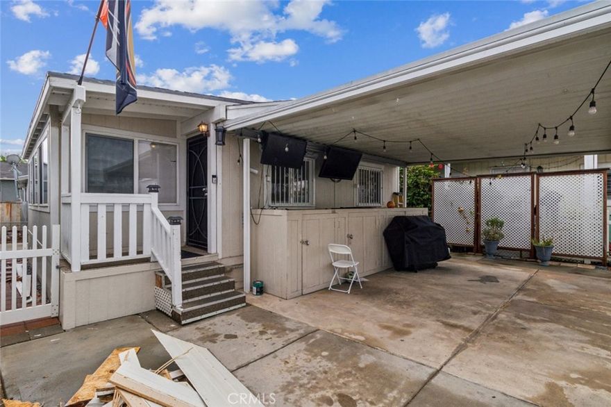 Welcome to this beautifully maintained and spacious mobile home offering comfort, functionality, and convenience all in one. Located in a clean and friendly community in Fontana, this 3-bedroom, 2-bathroom home has so much to offer.



As you enter, you are welcomed by a large living area with wood flooring throughout, creating a warm and inviting atmosphere. The kitchen features granite countertops, a dedicated dining area, and plenty of cabinet space for all your storage needs. A separate laundry room adds even more functionality to this well-designed layout.



Additional highlights include double-pane windows, window security bars at the main entrance, two full-size bathrooms, and generously sized bedrooms. The primary bedroom boasts its own private bathroom and a spacious closet. Outside, enjoy a front porch with extra built-in cabinet storage, a storage shed, and a private parking area that accommodates two vehicles, plus designated guest parking throughout the park.



The community features a sparkling pool and is ideally located near Victoria Gardens Mall, just a block away from Rancho Cucamonga, with easy access to freeways and public transportation.



This is a fantastic opportunity to own a charming and move-in-ready home in one of Fontana’s most accessible and desirable areas.