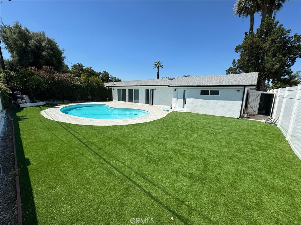 Welcome to this stunning completely renovated 4-bedroom 2-bathroom pool home in the heart of West Hills. This spacious residence features a bright open floor plan with an elegant chef’s kitchen boasting high-end stainless steel appliances, quartz countertops, custom cabinetry, and a large center island that flows seamlessly into the living and dining areas. The generous master suite offers a walk-in closet, a beautiful bathroom, and additional storage, while the three additional bedrooms provide comfort and versatility for family, guests, or office space. The resort-style backyard includes a sparkling pool and a large patio area perfect for entertaining or relaxing in the California sunshine. With stylish finishes throughout, ample storage, and a prime location just minutes from Westfield Mall, shopping centers, dining, and top-rated schools, this home combines luxury, convenience, and comfort in one perfect package.