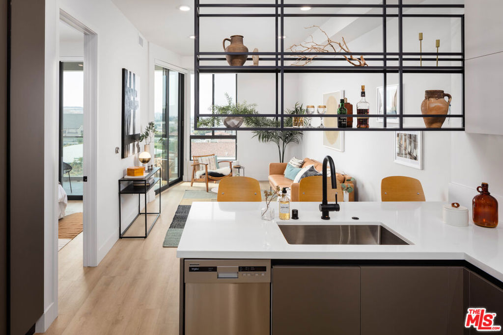 **$2K DEPOSIT SPECIAL UPON APPROVED CREDIT** Welcome to your new home at Coda! Residence 206 is located on the 2nd floor, facing West which provides for some of the best sunsets in LA. This unit boasts a full cooks kitchen with generous built-in storage, suspended metal shelving, stainless steel appliances, spectacular views from every room, and floor-to-ceiling Carrera marble in the bathroom. Vaulted 10' ceilings and the dual-access balcony allow for ease of living and natural light to shine throughout. Smart features include: Nest thermostat, electronic keyless entry, and Butterfly MX controlled access building. Property amenities include: rooftop lounge, BBQ, Bike storage, Amazon lockers. Residents are responsible for gas, water and electric. Parking is $150/ month, Pet rent is $50/ month, Internet is $84/month.. Photos are not of the exact unit, but the same floorpan and aesthetic. Contact us today!