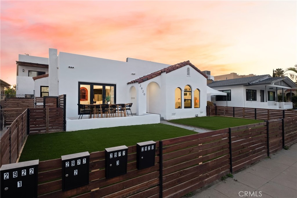 Introducing 2920 Bancroft Street, an extremely rare opportunity to purchase a beautiful FOUR unit property in one of the most desirable locations in North Park. Thoughtfully designed, this property features a gorgeously remodeled Spanish home (3BD/2BA) with a newly built modern triplex in the back (2BD/2BA upstairs and 2 x 1BD/1BA downstairs). With 3,384 sqft of living space, this is your chance to get your own family compound or a serious cash flowing property. Pulling up to the home, you are welcomed by an undeniably stunning curb appeal featuring a custom oversized driveway, new turf, custom fencing and your private elevated patio offering indoor-outdoor living. Upon entering the front door, the magic continues. Envisioned around the art of entertaining, you will be greeted by an open floor-plan concept that flows effortlessly from one to the next. While fully modernized to perfection, you will be pleased to find original architectural details preserved, displaying the true magnificence of this property. In the back, a stunning triplex awaits demonstrating modern build quality. Featuring another driveway for off-street parking, custom patios for each unit, washer/dryer closets and stylish interior finishes. Located walking distance to parks, schools, restaurants, golf courses and more yet tucked away in a quaint and quiet street. This is an opportunity you do not want to miss!