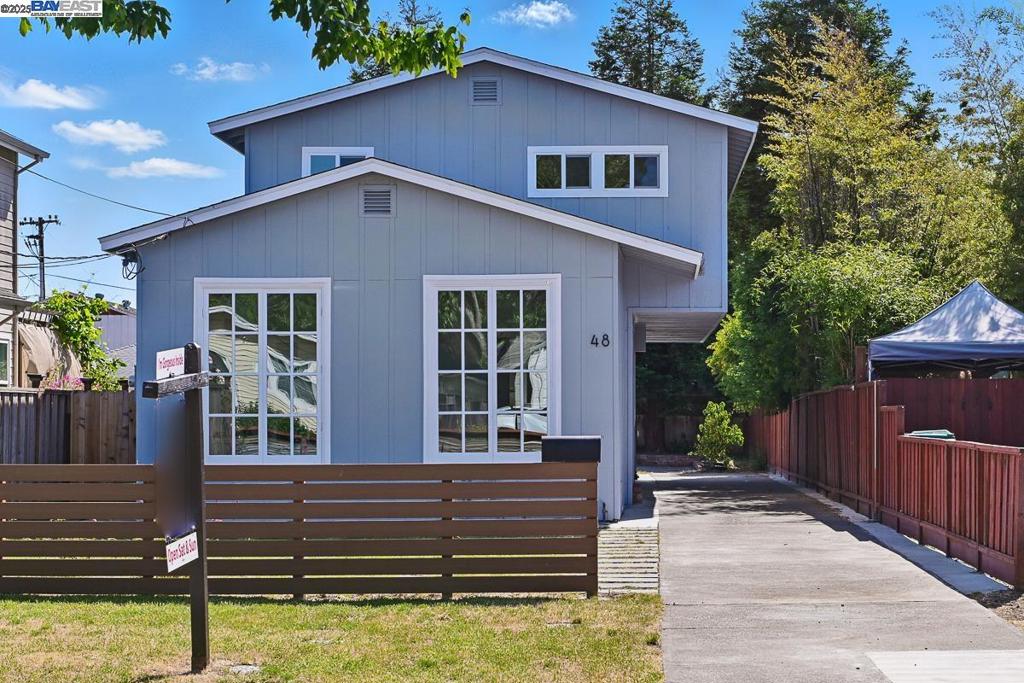 Rarely available in Bay Farm with no HOA! Elegantly renovated, this residence boasts modern enhancements, including newly installed flooring, contemporary kitchen cabinetry, and updated bathrooms. The main level features a formal dining room with soaring ceilings, an inviting living room, a modern kitchen, a laundry area, and a full bathroom. Upstairs, four well-proportioned bedrooms include a master suite with a bespoke custom-built closet. The verdant front yard creates a serene oasis, while the expansive backyard offers endless potential for future enhancements or expansions. Located in the esteemed Alameda Unified School District, this home provides access to top-tier schools. Bay Farm Island blends residential tranquility with urban conveniences, offering lush parks, greenbelts, and the Chuck Corica Golf Complex. With easy access to major highways, public transit, and the Harbor Bay Ferry to San Francisco, 48 Garden Road delivers a sophisticated yet convenient lifestyle in a vibrant community-an ideal sanctuary for discerning homeowners. No HOA. Don't miss this chance to own your Urban Oasis in the heart of Bay Area!