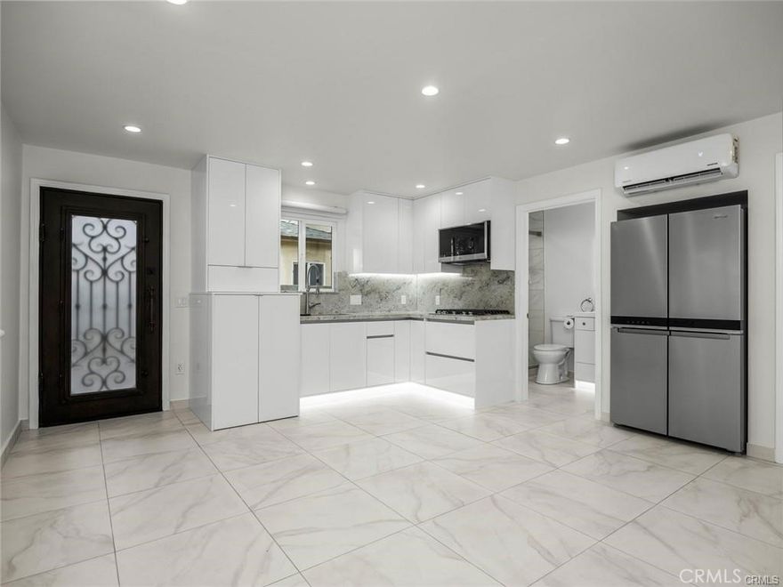 Welcome to this sun-filled, newly built studio in the heart of Tarzana—where modern design meets everyday comfort.



This thoughtfully designed unit features recessed lighting, designer tile flooring, a sleek bathroom with premium finishes, a fully equipped kitchen with top-tier appliances, and an in-unit washer/dryer. The energy-efficient mini-split AC ensures year-round comfort, while the spacious walk-in closet with custom built-ins keeps everything organized. Set on a quiet, tree-lined street with easy street parking, this home offers both style and convenience. Located just north of Ventura Blvd, with easy access to the 101 freeway, you’re perfectly positioned near local favorites including the new Trader Joe’s, charming cafés, and boutique shops.