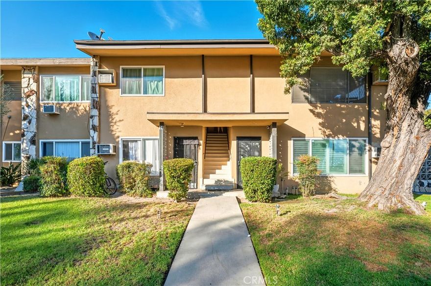 Welcome to this beautifully updated condo offering comfort, convenience, and modern style in a cul-de-sac in a prime Pomona location. This charming 1-bedroom, 1-bath home is situated on the second level, featuring an inviting open layout designed to maximize both space and functionality. Step inside to a spacious living room that flows seamlessly into the dining area perfect for relaxing or entertaining. A convenient nook provides the ideal spot for a home office or study space. The updated kitchen features brand-new cabinets and counters, blending modern finishes with everyday practicality. The generous bedroom offers ample closet space, while the recently renovated bathroom showcases a new shower, sleek tilework, and updated cabinetry. Additional upgrades include added electric washer and dryer hookups, making laundry days easier and more efficient. Added peace of mind with a secure, gated single-car carport. Conveniently located near schools, parks, and shopping, this home offers an easy, low-maintenance lifestyle in a well-connected community. Whether you’re a first-time buyer, downsizing, or searching for a great investment opportunity, this move-in ready condo is the perfect place to call home.