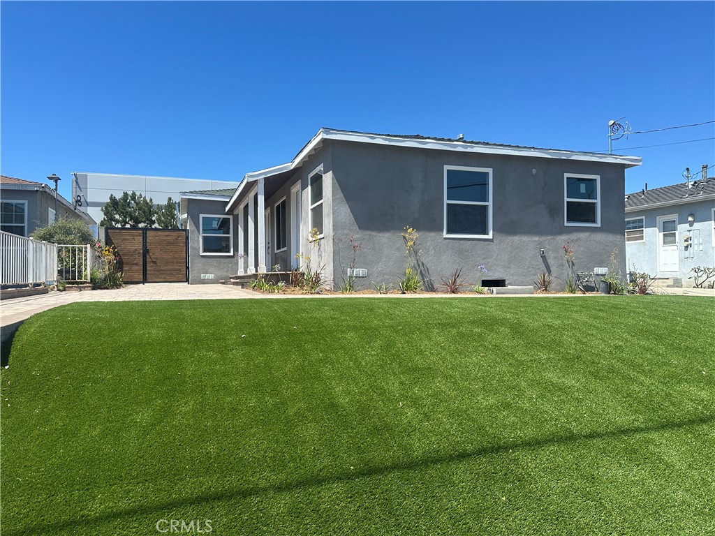 This stunning VACANT duplex has been fully remodeled, offering modern comfort and functionality. Both units feature completely upgraded plumbing and electrical systems, new flooring, stylish kitchens with quartz countertops, and dedicated laundry areas. Enjoy outdoor living with a spacious backyard and a newly built deck—perfect for relaxing or entertaining. The front units have one bedroom and one bathroom, and the second unit has two bedrooms and one bathroom.
The property also boasts a long driveway with ample parking space for 3 to 4 vehicles. Conveniently located near major freeways, including the 405, this home offers easy access to shopping, dining, top-rated schools, and a vibrant community.