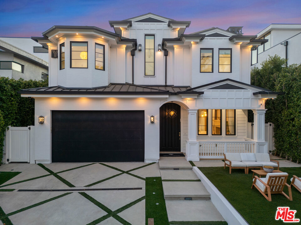 Fully furnished and equipped, this estate is available for long and short-term rentals. A one-of-a-kind spectacular home in LA's most iconic fashion district. Newly constructed light and bright cape cod style smart home! Approx. 5,800 sq ft of luxury living space! This home features, 5 en-suite bedrooms, 6 bathrooms, and 3 additional bonus rooms! One of the bonus rooms is a finished garage conversion approximately 500 sq ft of living space and the additional two bonus rooms are shown as an office space with built in's and a movie theater room with soundproof insulation walls, custom quilted leather recliners, 4K projector, and a state of the art surround sound system. In addition this home features, a formal living room, formal dining room, family room, and breakfast nook with custom upholstery. A gourmet top of the line Chef's kitchen with Sub-zero and Wolf appliances, luxury light fixtures, custom cabinetry, dual kitchen sinks, built in dishwasher and fridge, double oven and gas range stove, a warming drawer, microwave, and coffee system. Rich brass-inlayed white oak wood floors perfectly compliment the tall retractable double pane sliding glass doors, that lead to a covered patio, white-pebble pool & spa with an automated retractable pool cover. A grand staircase leads to the 2nd-floor, with a breathtaking primary suite, dual statement couture walk-in closets, a marble-clad master bathroom with his and her sinks, separate vanity station, stand alone bath tub, and a massive jaw dropping floor to ceiling marble shower with a built in steam shower system. An office, laundry room with utility sink, and three additional extravagant en-suites with custom closets, complete the 2nd floor. Home is automated by a Control4 smart home system, you can control anywhere, at any time from your phone or from one of the touch screen control pads. Top of the line Bose surround sound speaker system through out the entire house, built in surveillance cameras and alarm system, and secure gated entry with pedestrians gate. This is a one-of-a-kind luxury home and a true work of art!