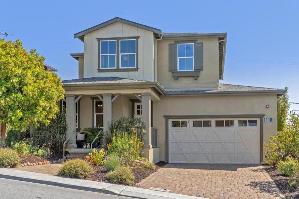 Chic Two Story Custom Home of Incredible Design and Function! Built in 2016 with stunning curb appeal, impressive views, gracious front porch, lush landscaping, and comfortable lot size. Character explodes with long formal entry, a multitude of oversized windows, tall ceilings, gleaming dark floors of distressed design and an abundance of natural light. Great Room and Kitchen come together to define the entire rear of the residence, ideal in its deisgn, size and space. Here lie the luxurious areas of leisure, comfort, and entertainment, complimented by a sliding glass door that opens to the beautiful outdoor rear covered patio and fireplace. Ground floor bedroom and full bath. Stylish staircase with dark wrought iron, white wooden banister, and attractive carpeting that extends to the two bedrooms, laundry room, stylish hall bath and primary en suite on the second floor. The primary includes massive walk in closet and adjoining bath with colorful tile, large sunken tub, separate walk in shower, and chic double vanity. Two car garage, air conditioining, and a privte yard that is truly a haven for natural delight. One block to neighborhood parks, close to schools, transportation, and shopping. An absolute must see property in San Bruno's prized Crestmoor Park neighborhood!