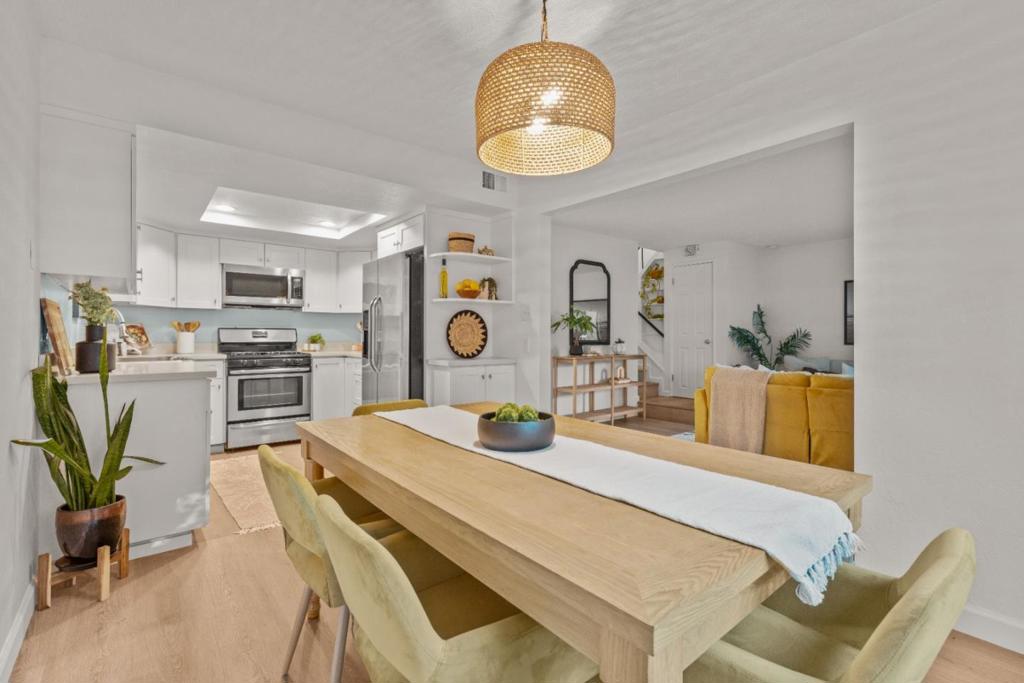 Discover this move-in ready gem at 1136 Callas Lane #3, perfectly positioned in a sought-after complex located just moments from Capitola Village and New Brighton Beach. This charming 3-bedroom, 1.5-bathroom home has been thoughtfully refreshed with quality updates throughout. The heart of the home features a beautifully updated kitchen, while new flooring flows seamlessly through the living spaces. Fresh paint brightens every room, creating a welcoming and airy atmosphere that's perfect for both relaxation and entertaining. Step outside to your private patio an ideal spot for morning coffee. The bright, open floor plan maximizes natural light and creates a comfortable living environment. Located in one of the complex's most desirable areas, this home offers convenience while being incredibly close to the charming shops, restaurants, and activities of Capitola Village. Beach lovers will appreciate the quick access to beautiful New Brighton Beach for those perfect California beach days. With all the major updates already completed, you can simply move in and start enjoying the best of coastal living. This well-maintained property combines modern updates with comfortable living in a prime location.