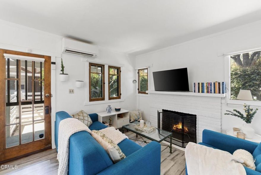 Welcome to 100 Palmetto Drive #2! A thoughtfully updated 1-bedroom, 1-bath Craftsman cottage nestled in one of Pasadena's most beloved historic bungalow courts, designed by renowned architect Cyril Bennett. Flooded with natural light, the home highlights classic Craftsman details--including a cozy fireplace--while offering the comfort of modern upgrades.Built in 1915, this residence retains its original character with the benefit of thoughtful improvements: a brand-new roof, new HVAC, updated plumbing and electrical systems, beautifully refinished flooring, and a renovated bathroom. A full-sized washer and dryer are conveniently tucked away outdoors in a covered space. The kitchen is intentionally compact--perfect for simple, efficient living--with space to install a gas cooktop or range tailored to the new owner's style.Outdoors, fresh landscaping and mature fruit trees are complemented by newly added privacy shrubs, creating a tranquil atmosphere ideal for relaxing mornings or winding down on the spacious front porch. The property includes a dedicated uncovered parking space and, while it is part of a Co-Op HOA, the current owner has successfully opted out--a choice that remains available to the new buyer for added flexibility.Located just minutes from Old Town Pasadena, Colorado Blvd, Huntington Hospital, Trader Joe's, Whole Foods, and Vons, this home blends timeless Pasadena charm with modern convenience. It's an ideal alternative to condo or apartment living--offering ownership, privacy, and style in a historic setting.