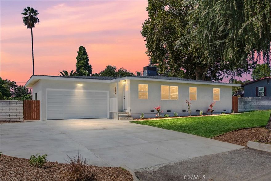 Welcome to this beautifully reimagined California Modern Ranch home, offering the perfect blend of comfort, convenience, and style. Ideally situated near the I-10 freeway, Trader Joe’s, Starbucks, In-N-Out, Chick-fil-A, and a variety of shopping and dining options. This home is truly a commuter’s dream with freeway access in less than two minutes. Featuring 3 bedrooms and 2 bathrooms, this thoughtfully upgraded residence showcases designer touches throughout. Enjoy durable vinyl plank flooring, recessed lighting, and ceiling fans in every bedroom. The home is also equipped with a Bluetooth wireless built-in speaker system, allowing seamless audio in the living area and kitchen. At the heart of the home is the custom kitchen, which features quartz countertops, soft-close cabinetry, stainless steel appliances, under-cabinet lighting. Both bathrooms have been tastefully updated, and every closet is enhanced with built-in lighting for added convenience. Step outside to an enclosed patio and a spacious backyard on 0.33 of an acre. With an extended driveway, there’s room for multiple vehicles or even RV parking, not to mention the fully drywalled garage with recessed lighting. The backyard offers endless potential, a blank canvas where you can create your dream outdoor space or even add a pool one day. The front yard features low-maintenance landscaping with a sprinkler and drip system. This home is a rare find where every detail has been carefully considered for modern living. Don’t miss the opportunity to make it yours!