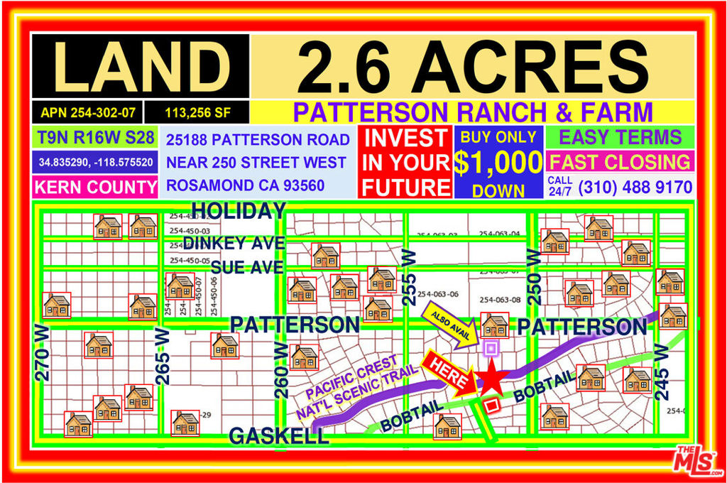 TRACT 2507, LOT 37, RECORD OF SURVEY (R/S) BK 8, P - Land