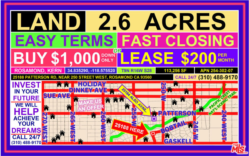 TRACT 2507, LOT 37, RECORD OF SURVEY (R/S) BK 8, P - Land