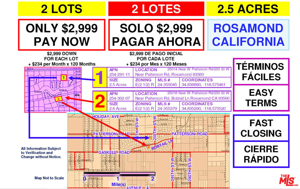 TRACT 2507, LOT 37, RECORD OF SURVEY (R/S) BK 8, P - Land