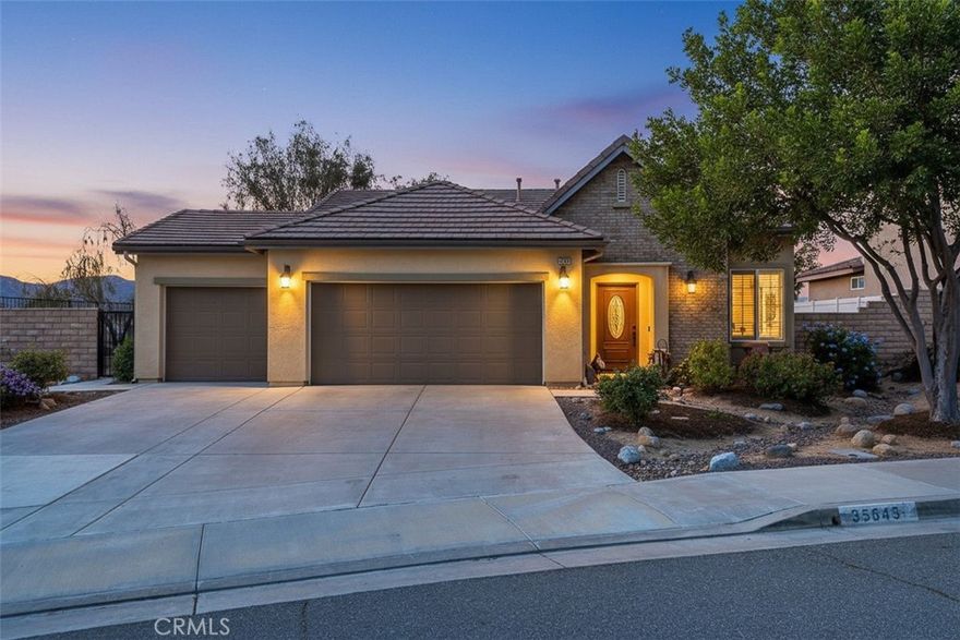 Views, privacy, perfection! This single-story Van Daele home checks every box. Tucked away on a quiet cul-de-sac with only one neighbor, this rare property sits on a premium, flat lot designed for both privacy and views. Imagine morning coffee and sunset views!



Inside, style meets comfort. The completely remodeled primary bathroom is a true showpiece with a glass-tiled shower, soaking tub with armrests, dual sinks, and custom mirrors. Italian porcelain tile runs through the high-traffic areas, and with 9-foot ceilings, recessed lighting, and a spacious open layout, the home feels airy, bright, and endlessly inviting.



The great room features a stacked travertine fireplace and opens seamlessly to the chef’s kitchen, equipped with granite counters, subway tile backsplash, rich chestnut cabinetry, and premium stainless appliances, including a Wolf gas range, Bosch silent dishwasher, Samsung microwave, and a reverse osmosis water system for purified drinking water.



Outdoors, the landscaping is beautifully drought-tolerant in both front and back, accented by vinyl and wrought-iron fencing that frame serene hillside and park views. Relax under the redwood and pinewood pergola, or enjoy direct access to the walking trail, basketball courts, and playground just beyond your backyard.



Add in large side yards, a Quiet Cool system, ceiling fans throughout, and this property offers the perfect blend of efficiency, style, and livability.



This isn’t just a house, it’s the one. Schedule your tour and experience the lifestyle you’ve been waiting for.