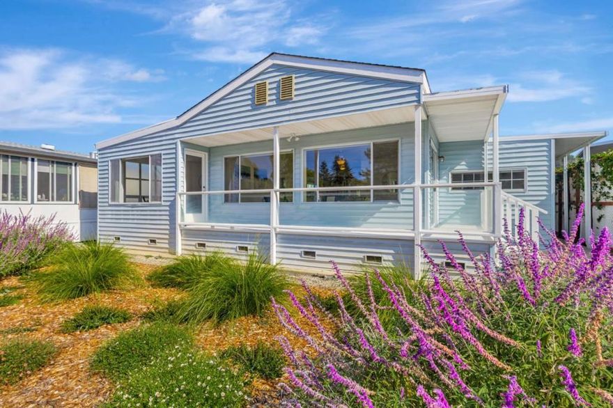 Welcome to your dream home in one of Scotts Valleys most desirable 55+ mobile home communities! This beautifully updated 2-bedroom, 2-bath home offers stunning lake views right from your backyard, providing a peaceful and picturesque setting. Step inside to find brand-new vinyl plank flooring and fresh interior paint throughout, creating a clean and modern feel. The spacious living area is enhanced by Milgard double-pane windows that bring in tons of natural light while keeping energy efficiency in mind. Enjoy the outdoors on either the charming front deck or the private rear deck overlooking the lake, which is perfect for morning coffee or evening relaxation. Additional features include an outdoor storage room for your convenience and access to a wide range of community amenities. The park offers a pool, hot tub, putting green, trails and a clubhouse for social gatherings and events, plus close proximity to shopping and restaurants.  Dont miss this rare opportunity to live in a peaceful, lakefront setting with all the benefits of a vibrant 55+ community, in the heart of Scotts Valley!