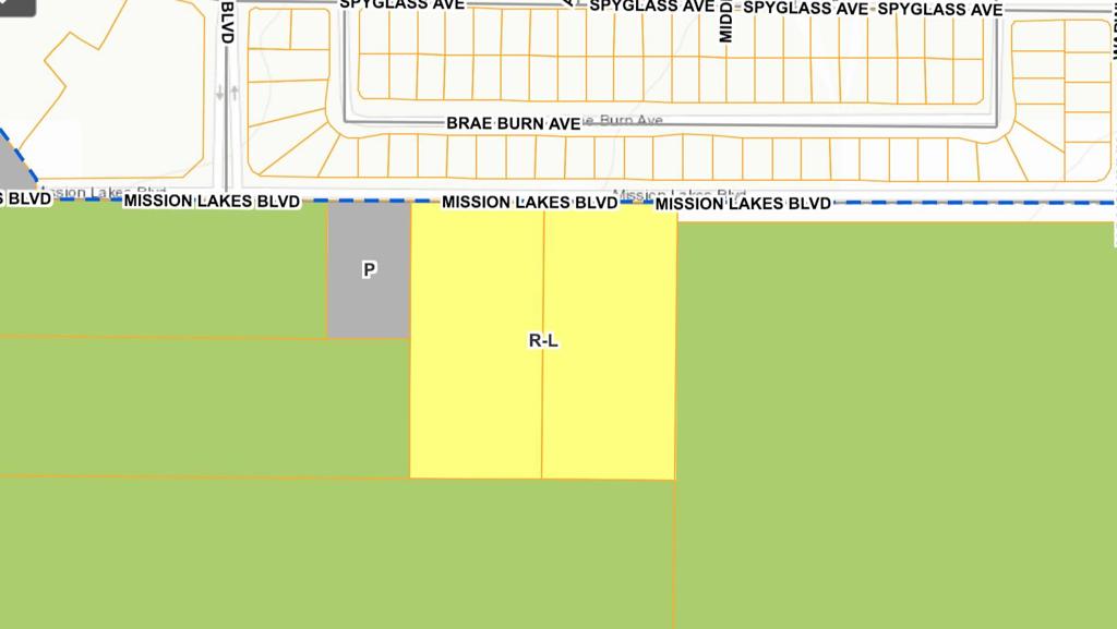Rare residential zoning, with utilities in the street, on 5 acre property that can be subdivided or used as an estate. There is power, water, and sewer on Mission Lakes Blvd fronting the property. Not in a conservation area but surrounded by other properties that are conserved. Great time to invest, develop, or land bank