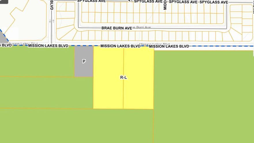 APN 664-090-003. Rare residential zoning, with utilities in the street, on 5 acre property that can be subdivided or used as an estate.  There is power, water, and sewer on Mission Lakes Blvd fronting the property.  Not in a conservation area but surrounded by other properties that are conserved.  Great time to invest, develop, or land bank