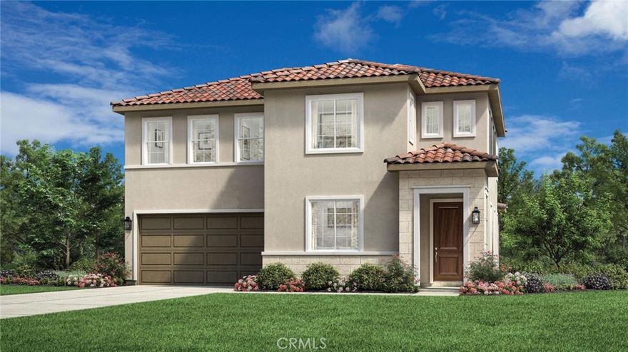 Welcome to Vista Rose, a new community located in Placentia which is close to Brea, Yorba Linda and the Anaheim Hills.  Homesite 51 is a new construction home that is situated on a low maintenance homesite with easy access to the front gate.   The Prairie floorplan features 4 bedrooms, with 3 full bathrooms, and is 2,255 sq. ft, with a 2 car garage.  Upon entering the home you'll be greeted by an alluring great room that overlooks a welcoming foyer with a bright casual dining area, the kitchen features an oversized Peninsula with breakfast bar, wrap around counter and ample cabinet space.  The primary bedroom suite is secluded on the second floor, complete with a stunning walk-in closet and a serene primary bath with a dual sink vanity, large soaking tub, a lux shower and a private water closet.  The secondary bedrooms offer sizable closets and share a full hall bath with a separate dual sink vanity area, also included is a desirable first floor bedroom and shared hall bath with a walk in shower.  Highlights of the home include 9 foot high ceilings, a glass handrail on the staircase, and many  thoughtfully curated designer appointed features selected by our design team.  The community amenities include private park for homeowners, HOA maintained front yards, as well as a gated entry to the community.  Homesite 51, has an estimated closing date in early 2026.  Photos provided are renderings, actual home is under construction.