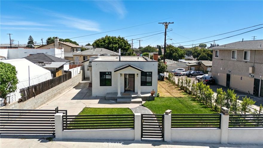 HOT* PROPERTY Charming Fully Remodeled 3-Bedroom 1 bath Home with BONUS 1 bedroom guest house with its own entrance, bath, and living space adds about 400 bonus square feet, ideal for EXTRA INCOME, extended family, guests, or creative flex space. This beautifully remodeled 3-bedroom, 1-bath residence was fully updated, some of the major system upgrades include electrical, plumbing, and sewer. Conveniently located close to freeways, shopping centers, and schools, this home is perfect for families and commuters alike. With its inviting atmosphere, it serves as a fantastic starter home with the potential for extra income opportunities. Don't miss the chance to visit this wonderful property—schedule your tour today and see all it has to offer!