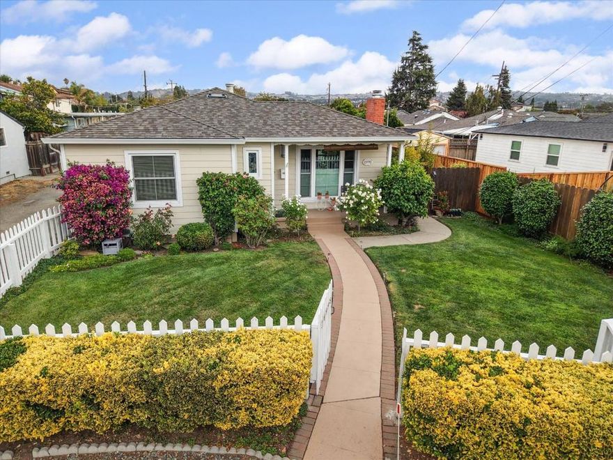 Charming Beautifully Renovated Home in a Great Location of the Unincorporated Castro Valley Community. 2 Be / 2 Ba / 1 Car Gar. Features Living room w/Gas Fireplace. Updated Kitchen w/Quartz Countertops, functional Cabinets, Stainless Steel Appliances, Recessed Lighting. Renovated Hall Bathroom w/ Shower over Tub, Glass Door, Vanity, Toilet w/Bidet Cover,  Built-In Closet, Tile Floors. Double Pane Windows throughout incl. Sliding Side Door in Detached Garage. Laminated Flooring in Most of the house. Braced and Bolted Foundation. Many Improvements throughout, including Roof & Gutters. Beautiful Front and Backyard w/ Fruit Trees (Pear, Cherry, Fig, Plum, Pomegranate, Lemon Trees) Roses & delightful flowers like Lilies. Move-In Ready Home at the end of the Cul-de-Sac Street, walkable to Main Street; Suburban Community vibrant environment with Great Rating Schools nearby.: C.V. Elem.& C.V. HS. Enjoy Dining, Coffee Shops, Shopping options right at your Doorstep: Super Markets, Major Stores Chains. Medical Offices. Experience the Art & Culture & its abundant natural spaces like Chabot Regional Park. Easy access to Public Transportation. Centrally in East Bay region of San Francisco Bay Area and Silicon Valley via major Freeways including I-580 & I-238 & BART nearby.
