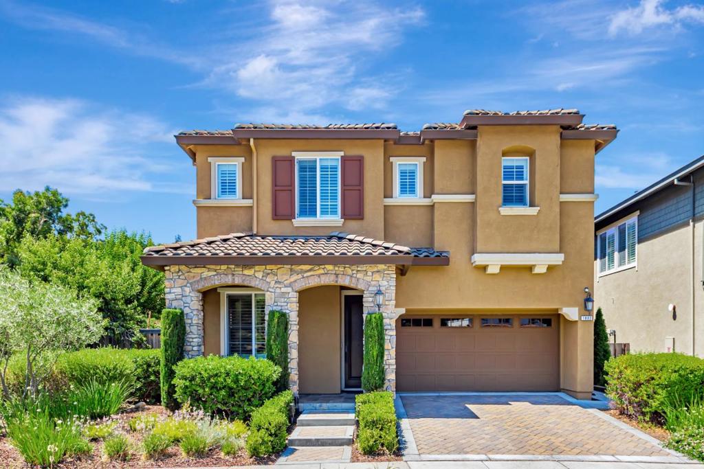 ALMADEN WITH LOS GATOS SCHOOLS!! Brookside Home is a quiet community, Enjoy luxurious living in this stunning home on a premium corner lot and $100K of upgrades. Modern design with a desirable floor plan featuring a ground level bedrm and adjacent full bathrm, high ceilings, plantation shutters, custom wainscoting, wide plank wood floors and more. Gorgeous great room with built-in storage cabinets & shelves, elegant gas fireplace, surround sound speakers, a spacious dining area, and chefs kitchen with wood cabinets, SS appliances including a 6-burner gas stove & double oven, granite counters, large center island & spacious pantry. Upstairs laundry room and additional bedrms including a junior suite with private bathrm & walk-in closet. The luxurious primary suite includes a walk-in closet w/custom built-in organizer, two vanities, soaking tub & large stall shower. The backyard features a paver patio, a gas barbecue and bar, pergola w/large dining space, lawn, flower beds, fruit trees, sprinkler and drip systems & water feature. Other features include a dual zone central air conditioning, tankless water heater, dual pane windows, water softener, fire sprinkler system, finished garage w/opener, overhead storage racks & built-in cabinets. Easy access to Downtown Los Gatos