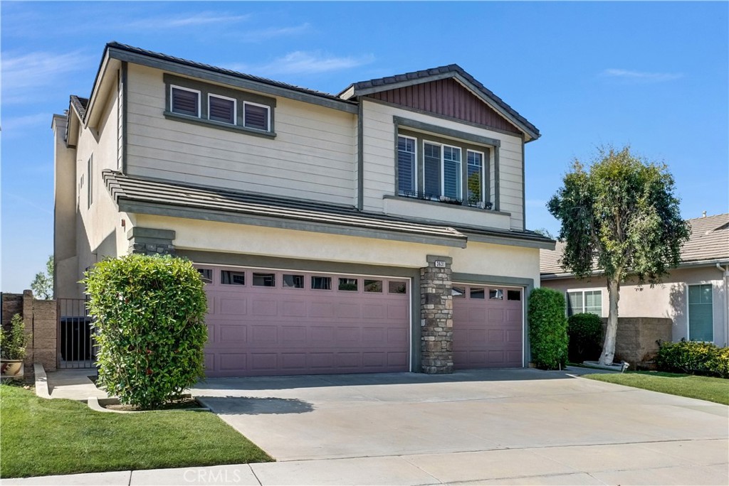 This beautifully crafted home offers the perfect blend of spacious living, stylish upgrades, and functional versatility. With 5 bedrooms, a large bonus room with a closet (easily used as a 6th bedroom by adding a door), and a 3-car garage, this residence provides the space and flexibility to suit a variety of lifestyles ~ whether you’re growing your family, working at home, or hosting guests. Downstairs, a private bedroom and full bath offer a perfect setup for multi-generational living or visiting guests. The expansive open-concept family room serves as the heart of the home, featuring a cozy fireplace, rich wood-look laminate flooring, and built-in speakers that create a warm and inviting atmosphere for both relaxing nights and lively gatherings. The gourmet kitchen has been thoughtfully upgraded with a kitchen island with more countertop space, modern backsplash, premium sink and faucet, and gleaming granite countertops, combining both elegance and practicality for everyday living and entertaining. Upstairs, the luxurious primary suite offers a peaceful retreat, complete with a renovated spa-inspired bathroom featuring a deep soaking tub trimmed in quartz, a sleek glass-enclosed shower, dual vanities with contemporary fixtures, and a walk-in closet with custom built-ins for optimal storage and style. Enter your private backyard oasis, designed for effortless outdoor living. Enjoy a built-in barbecue, a fire pit, and generous seating areas, ideal for al fresco dining, weekend entertaining, or simply unwinding under the stars. Located in a highly desirable neighborhood with low HOA fees, this exceptional home is just minutes from top-rated schools, shopping, dining, and parks ~ offering the perfect balance of comfort, convenience, and California lifestyle. Opportunities like this are rare ~ your future home is ready for you.