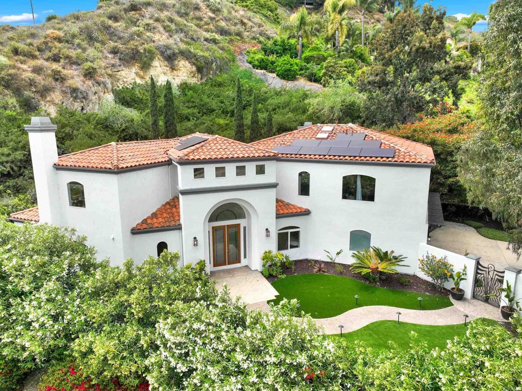 Experience the best of coastal living in this furnished 5-bedroom, 5-bathroom custom home located in the prestigious Rancho Del Mar neighborhood. This elegant residence is a rare opportunity for those seeking short-term flexibility or a longer-term lease in one of Del Mar’s most desirable neighborhoods & prestigious school district! A perfect fit for executive family relocation & multi-generational living! Step through a private gated entry into a beautifully landscaped front courtyard that sets the tone for sophisticated living. Inside, vaulted ceilings, a grand foyer & large windows create a bright, airy atmosphere surrounded by lush greenery. Enjoy the serene views overlooking the iconic polo fields, enjoy the multiple golf courses close by, or unwind in the backyard featuring an outdoor stone fireplace & bar. Perfect for entertaining or relaxing under the stars. This convenient location, centered in Del Mar, offers effortless access to the best of San Diego living. You will enjoy close proximity to downtown Del Mar, Flower Hill Promenade, Del Mar Highlands Town Center & Rancho Santa Fe with an abundance of grocery stores, restaurants & shopping. Embrace the coastal lifestyle with much ease as this location offers an extremely convenient commute to business, educational & leisure destinations including a 10-15 minutes drive to Sorrento Valley, UCSD, Del Mar Corporation Park, Biotech & High-Tech firms, etc. All utilities are included in the rental (SDG&E, water, trash, internet, premium TV package & landscaping). Additional amenities include a spacious 3-car garage, central air conditioning & driveway parking. Pets are welcome! Available immediately with flexible lease options (month-to-month, short-term, and/or extended stay) this is your opportunity to enjoy the coastal California lifestyle with every convenience & luxury at your fingertips. ADU is not included in rental.