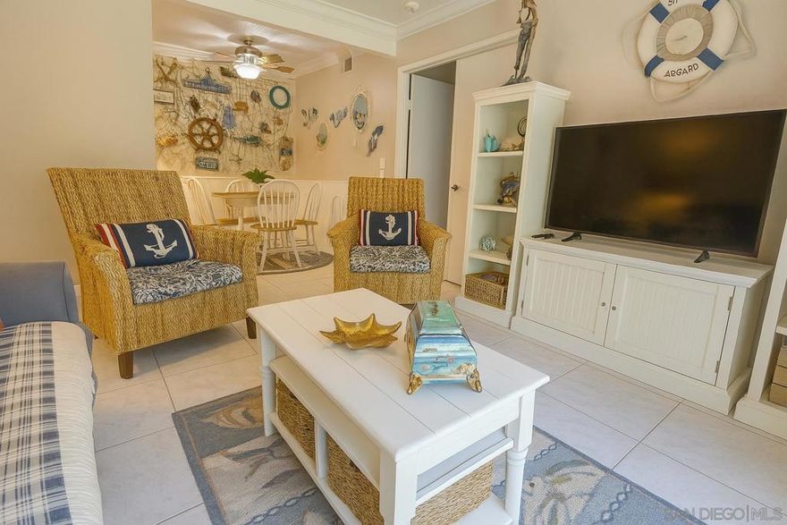 Welcome to this beautifully maintained condo nestled in the desirable Harbor Creek Community. The entry level home offers access to a serene and private settings, surrounded by mature pine tress and tranquil landscaping with flowing creeks and manicured walkways. The one bedroom condo comes fully furnished so you can move in with ease and enjoy the coastal lifestyle in one of Orange County's most desirable beach towns or relax at home with a flowing creek outside your patio providing a peaceful ambiance. Take advantage of the beaches, surf, hiking and camping walking distance from your doorstep.