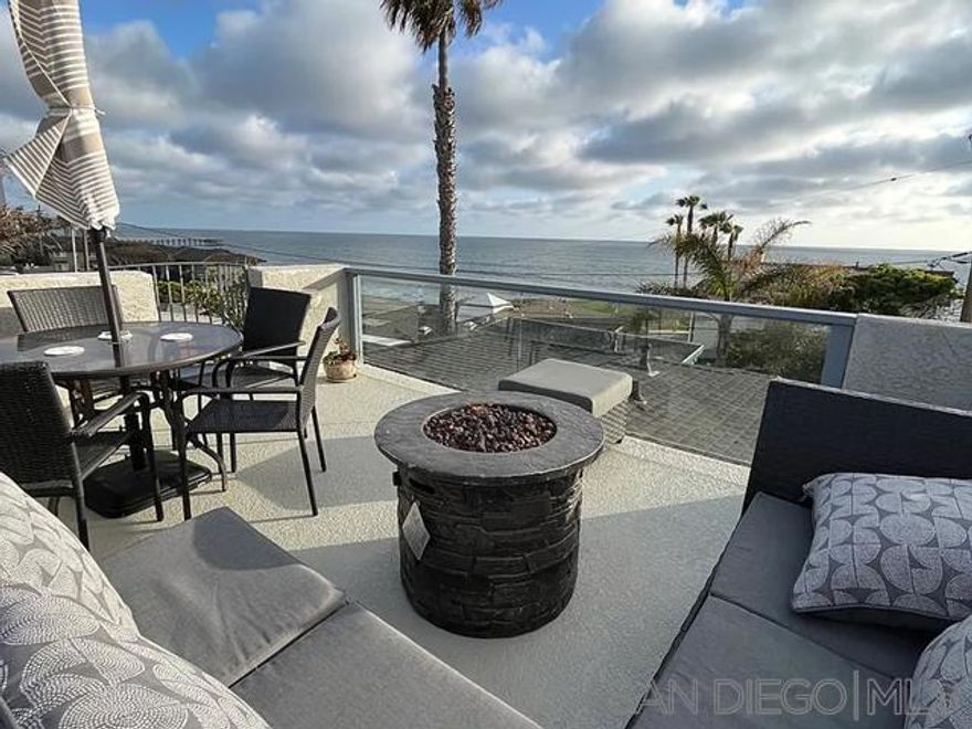 3-Bedroom, 2-Bath home is just steps from the beach in North Pacific Beach, San Diego's most Desirable beach community. The beach directly in front of the property is perfect for families, offering great surfing, swimming and lifeguards on duty. We are only 300 feet from the tide line. Beautiful Roof top deck with propane fire pit and ocean views. Freshly painted and furnished. Fully equipped kitchen. La Jolla High School, Bird Rock Elementary and Muirlands Middle School.