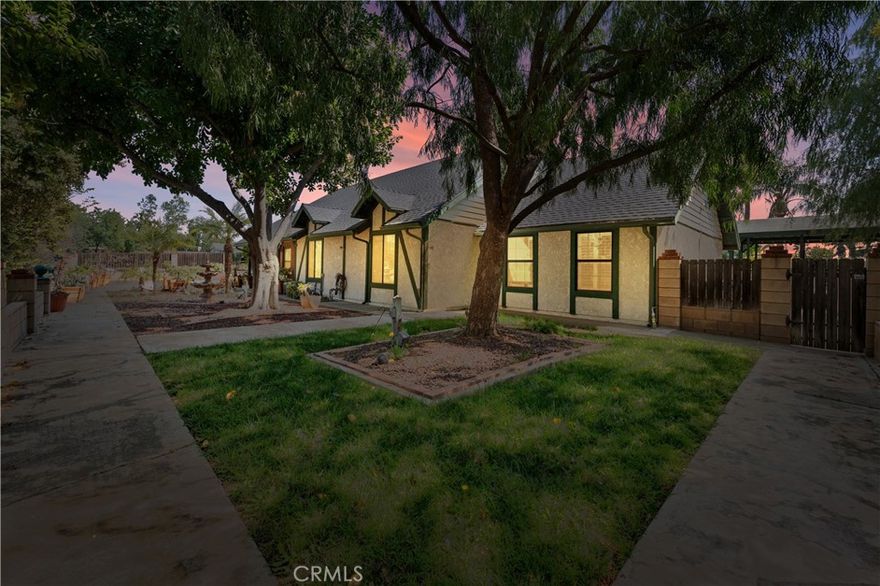Nestled in a serene location, this stunning home offers the perfect blend of privacy and convenience. With a long, winding driveway that leads you to the front door, you'll immediately feel the sense of peace and seclusion, while still being just moments away from shopping and dining options in the area. A true hidden gem! The front porch boasts breathtaking views of the surrounding mountains, allowing you to start and end each day in tranquility. Surrounded by mature trees and lush greenery, this property is truly an oasis, providing the perfect escape from the hustle and bustle of everyday life. With a large front lot that has endless possibilities for a future ADU. Not to mention a large pool and spa to enjoy those long summer days relaxing in the water, by your spacious cabana. Perfect for hosting parties. Inside, the home exudes charm and character, with gorgeous, exposed wood beams in the living room that add a rustic yet elegant touch. The spacious family room is centered around a cozy fireplace, perfect for relaxing evenings, and features a custom built-in TV cabinet for a clean, streamlined look. For those who love to entertain, the built-in bar is every host or hostess's dream, providing an ideal space to gather with family and friends. With plenty of room for hosting this entertainment house also has a spacious formal sitting (or second living room), and dining room. The dining room is equally impressive, featuring built-in shelves that offer both style and function, providing plenty of space for your books, decor, or collectibles. Gorgeous solid wood features are found throughout the home, enhancing the natural beauty and warmth of each room. This home offers three generously sized bedrooms, each offering ample closet space. One of the bedrooms even features a built-in desk and a Murphy bed, perfect for guests, an office, or a multi-purpose space. The large master suite is a true retreat, offering plenty of space and privacy. Indulge in ultimate relaxation with a soaking tub, the perfect way to unwind after a long day. This home is truly one-of-a-kind. Whether you're looking for a peaceful sanctuary to call your own or a stylish space to entertain, this property has it all. Don’t miss your chance to make this oasis your new home. Schedule a tour today!