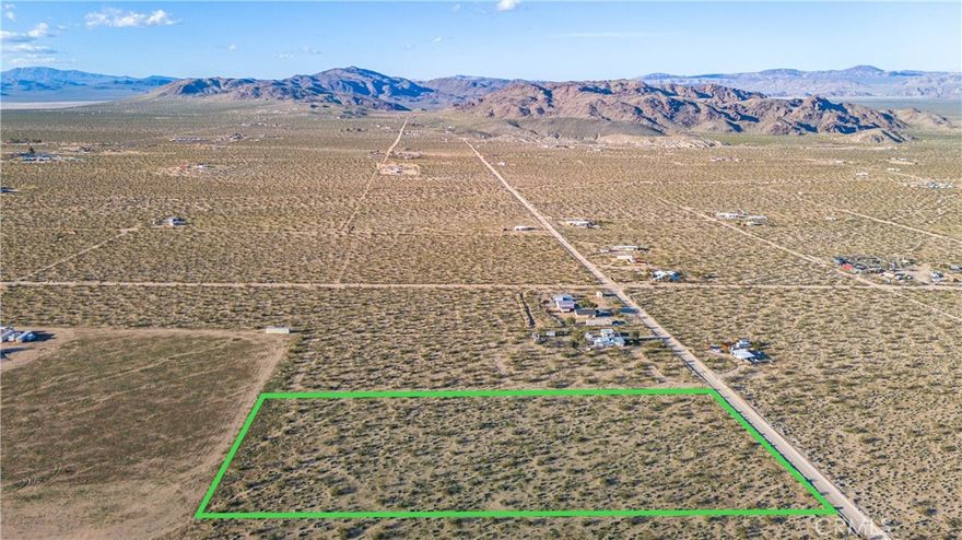Paid Water Meter!

Discover your oasis in Landers, CA! This 5-acre parcel of vacant land offers the perfect opportunity to create your dream retreat. With paid public water already available, you can start building your vision right away.



Enjoy stunning desert views and peaceful surroundings, just a short drive from local amenities and attractions. Whether you're planning to build a home or simply escape to nature, this land provides the ideal setting for your dreams to take shape.



Don't miss out on this chance to own your piece of Landers paradise.