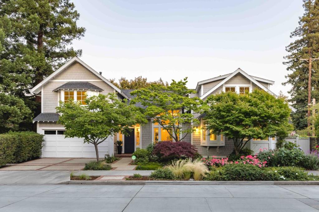 Nestled on nearly a quarter acre in Old Palo Alto, this home pairs classic architecture with everyday livability in one of the citys most coveted neighborhoods. Mature trees and lush landscaping create immediate curb appeal and capture that iconic Old Palo Alto feel. Inside, soaring ceilings, detailed millwork, hardwood floors, and expansive, light-filled spaces strike the right balance between refined and relaxed. The kitchen is both functional and stunning, with a free-standing marble island, top-of-the-line appliances, and room to gather. Five bedrooms are spread across two well-designed levels, including a walk-out primary suite that opens to the backyard with a spacious deck and pool that create the perfect setup for entertaining or unwinding. Thoughtful extras like air conditioning, basement storage, and a versatile 2-car garage with hardwood floors complete the offering, with a location just moments from Stanford, downtown Palo Alto, beautiful parks, and top-ranked schools.