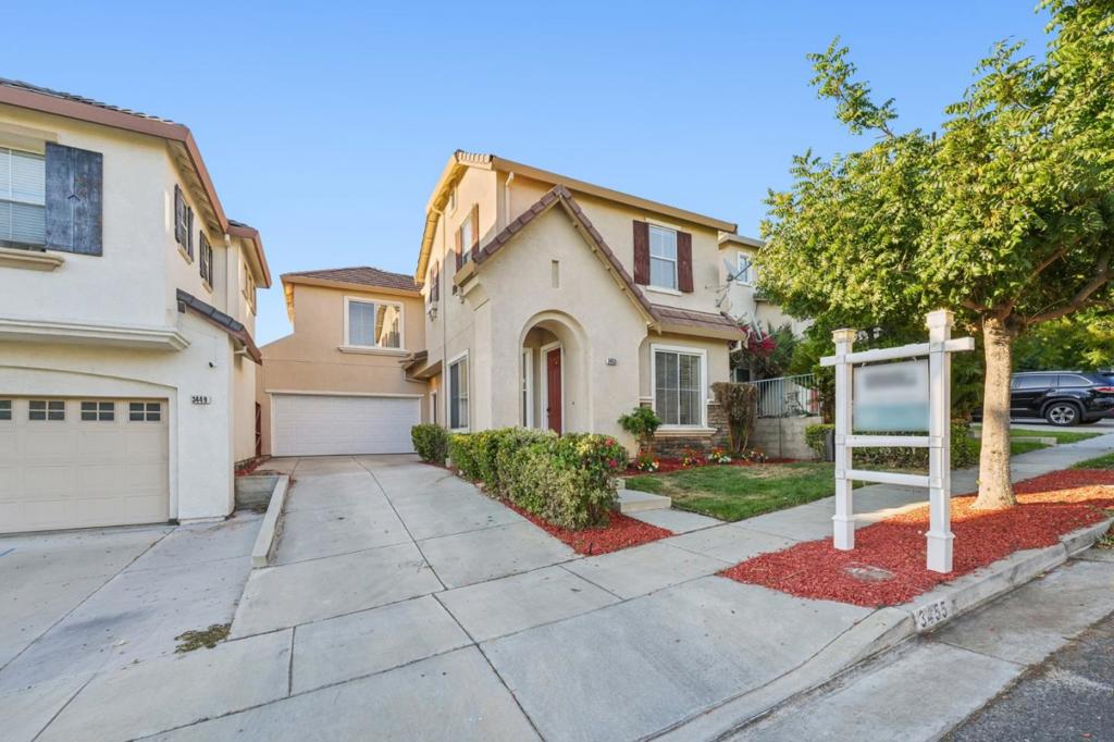 Tucked away on a quiet cul-de-sac in the heart of Evergreen, this home is within walking distance to top-rated schools Carolyn Clark Elementary, Quimby Oak Middle, and Evergreen Valley High. Featuring 3 bedrooms, 2.5 bathrooms, and 1,864 SqFt of light-filled living space, the home showcases separate living and family rooms, soaring ceilings, hardwood flooring throughout the main level, and a cozy fireplace in the family room. The open-concept kitchen is a chef's dream with granite countertops, new stainless steel appliances, freshly painted cabinetry, and a large center island that flows seamlessly into the family room and opens to a low-maintenance backyard, perfect for relaxing or entertaining. Upstairs offers newly installed plush carpet and a versatile loft ideal for a home office or reading nook. The spacious primary suite includes double vanities, a soaking tub, a separate shower, and a walk-in closet, while two generously sized guest bedrooms share a refreshed hallway bath with a new vanity and fresh paint. Additional highlights include dual-pane windows, central heating and air conditioning, new light fixtures, and a two-car attached garage with an extended driveway. Conveniently located near Evergreen Village Square, parks, farmers market, restaurants, and the library.
