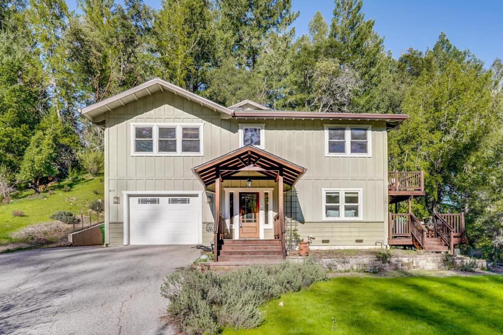 Price to Sell! A Hidden Gem in Boulder Creek Built in 2005, this turnkey home offers sweeping panoramic views and a fantastic location just minutes from Boulder Creeks charming downtown. Designed for comfort and convenience, the main level features a spacious primary suite, two additional bedrooms with a shared bath, a light-filled living room with high ceilings and fireplace, and a gourmet kitchen with dining area that opens to a large view deckperfect for entertaining. Downstairs, youll find a second en-suite bedroom, an office with separate entrance (great for guests or WFH), and access to a lower deck. Additional highlights include in-house laundry, generous storage, and flexible outdoor space for RV parking, garden beds, or pets. Whether you're looking for a peaceful retreat or a full-time residence surrounded by nature, this home delivers the perfect blend of modern comfort and mountain serenity. Come see it in person and be captivated by the natural beauty that surrounds this special home!
