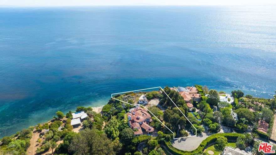 Located in Malibu and the highly desirable enclave of Pt Dume is May's Landing, a landmark development opportunity set at the end of a beautiful and lavish cul-de-sac on Cliffside Drive. Property recently received a Coastal Development Permit from the City of Malibu. This magnificent bluff site features over 1.4 acres with 237 feet of wrap-around ocean view frontage and just 50 steps to a private gate accessing Little Dume beach, the most exclusive beach in all of Malibu, home to world class surfing. Designed by renowned XTEN architecture is an impressive light filled modern designed estate containing a living space of approximately 8,632 SQFT, including four bedrooms, seven baths with a fitness and wellness floor. The grounds are gated and designed by Ground Studio Landscape Architecture featuring a tree lined driveway, beautiful outdoor entertaining areas and a handsome pool overlooking the ocean and the Queen's necklace at night. Geologically engineered and permitted piles have been installed along the bluff edge.  What has taken over a decade to entitle will be delivered shovel ready and one of the most exciting opportunities in Malibu today.