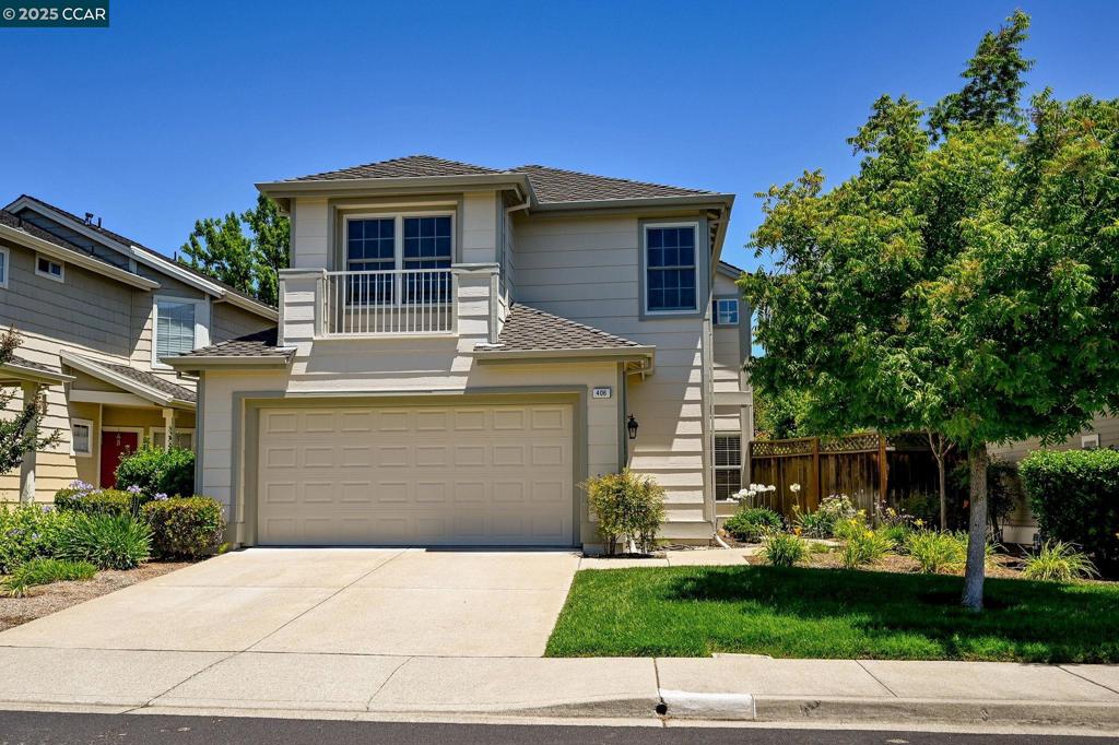 Welcome to this delightful and freshly updated home at 406 Orchard View Avenue in Martinez. This light and bright 3-bedroom, 2.5-bathroom residence spans 1,731 square feet and is situated on a generous 5,000 square foot lot. Step inside to find a newly painted interior that radiates warmth and brightness. The main level boasts beautiful LVP flooring, enhancing the home's modern appeal, while upstairs, enjoy the plush feel of new carpeting in the bedrooms. The inviting living room features a cozy fireplace, creating a warm atmosphere for relaxation and entertaining. The eat-in kitchen is practical and includes the refrigerator, making meal prep a breeze, and the convenience of having an LG washer and dryer included cannot be overlooked. A storage shed provides extra space, and the garage is equipped with a Level 2 EV charger, perfect for your electric vehicle. This home is part of a community that enhances your lifestyle with top-notch amenities. Enjoy the community pool, spa, and tennis court, or unwind in your own private outdoor oasis. The HOA takes care of front yard maintenance and offers a playground, basketball court and walking paths for your enjoyment. If you're looking for a welcoming place to call home in desirable Westaire, this could be the perfect fit.